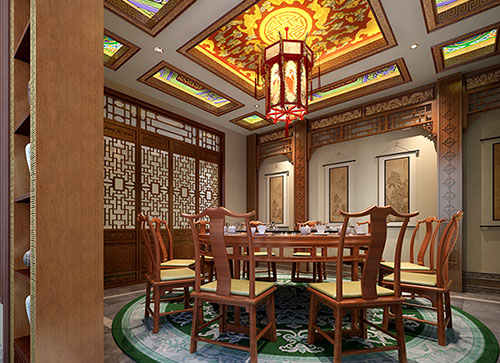 通化中式古典风格家居装修设计效果图